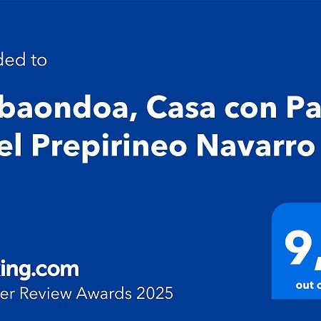 Selbaondoa, Casa Con Patio En El Prepirineo Navarro Lumbier Ngoại thất bức ảnh